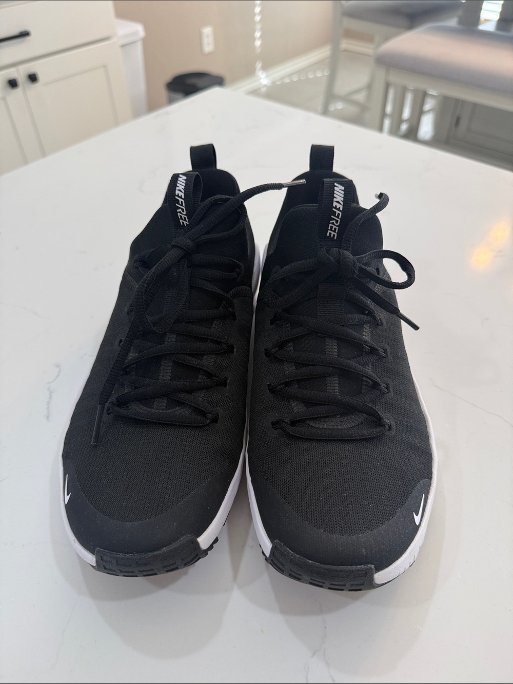 Nike Free Metcon 6 Black and White Slip-On Training Sneakers - Picture 4 of 7